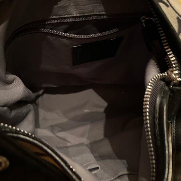 Coach Black and Gray Signature Shoulder Bag - Picture 8 of 11